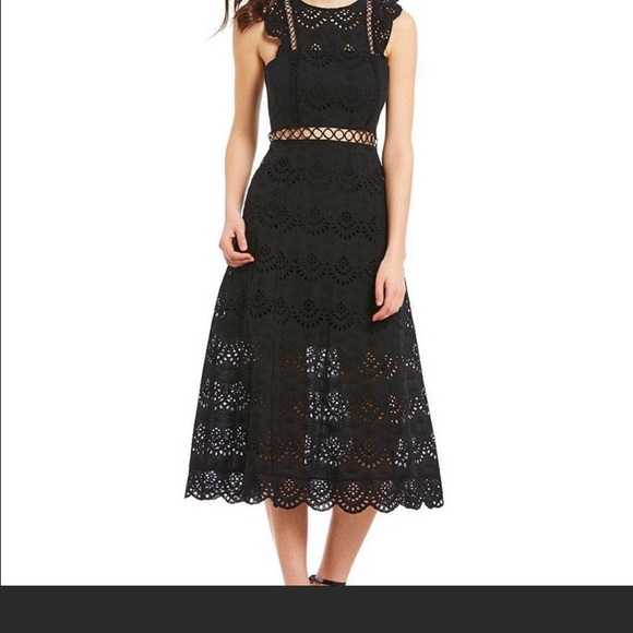 Sam Edelman Dresses & Skirts - Sam Edelman Sleeveless Eyelet Midi dress size 8